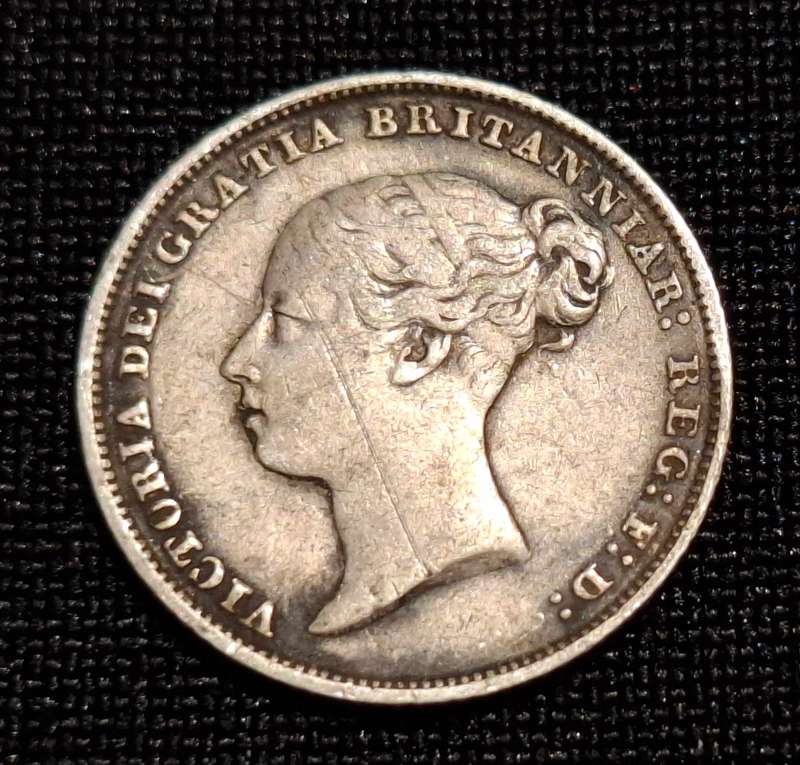 1851 Silver Great Britain 6 Pence             JJ8