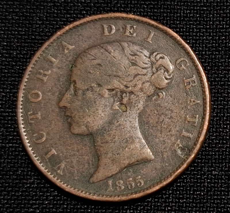 1855 Great Britain Half Penny                    JJ10