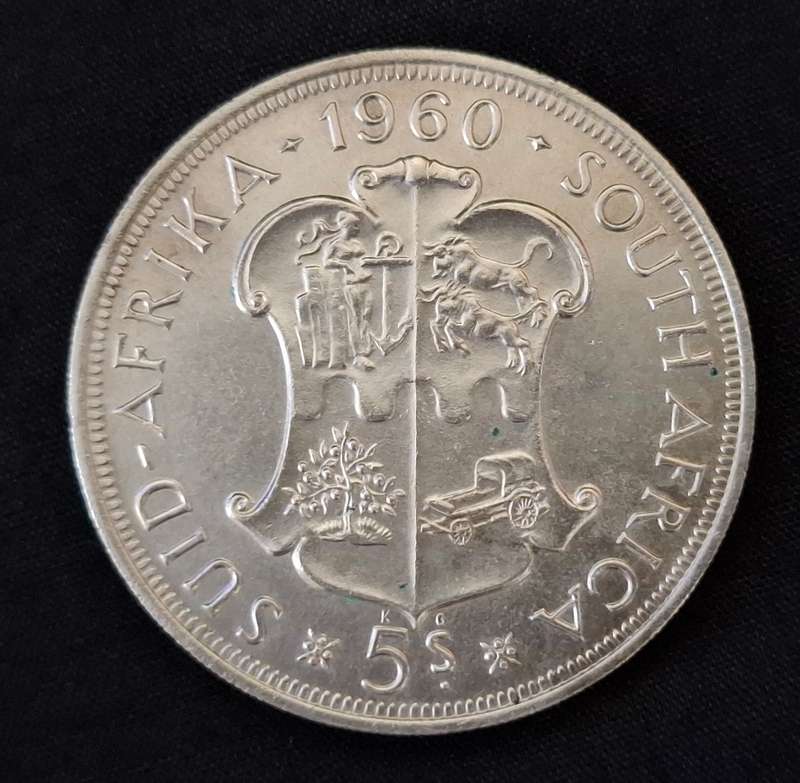 1960 Union Of SA Crown / 5 Shillings                     JJ14