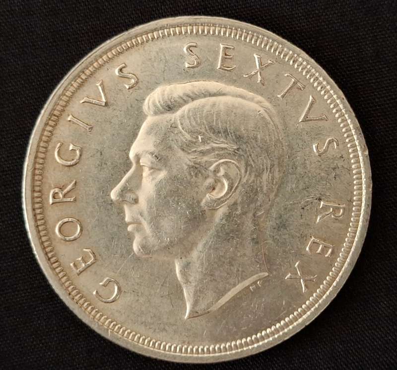1949 Union Of SA Crown / 5 Shillings                        JJ19