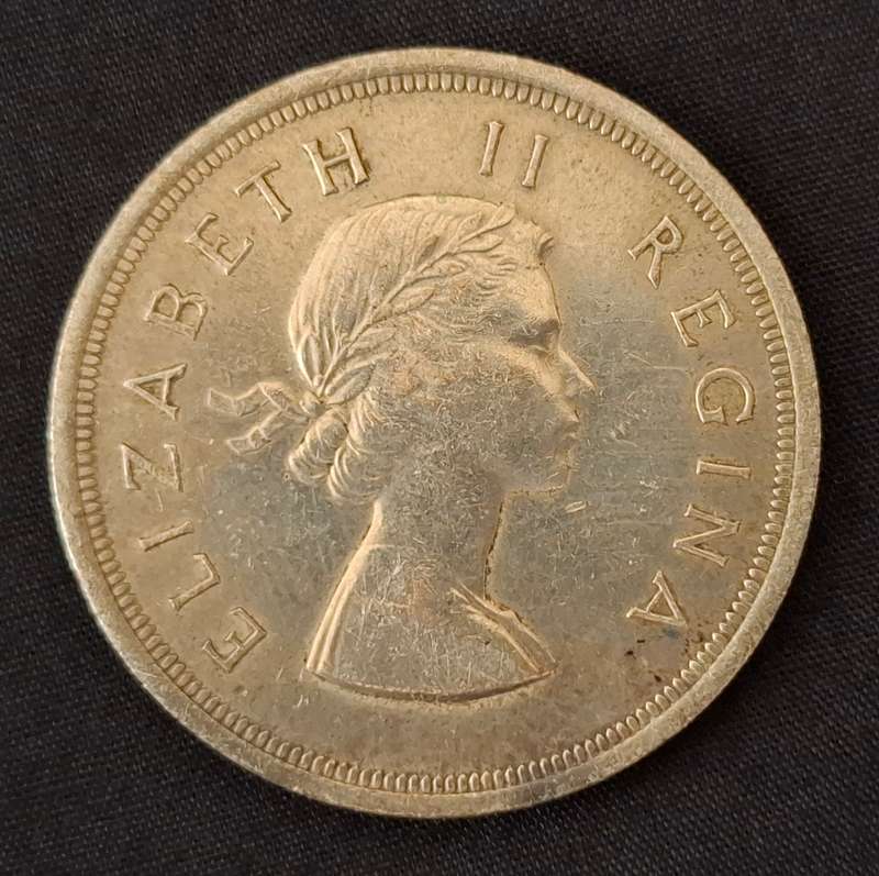 1957 Union Of SA Crown / 5 Shillings                     JJ21