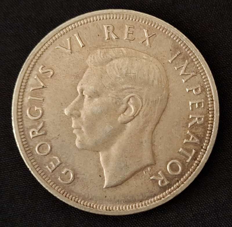 1947 Union Of SA Crown / 5 Shillings                   JJ25