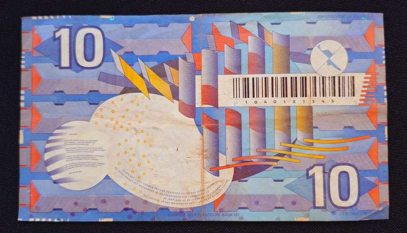 NETHERLANDS 10 Gulden 1 JULI 1997   Banknote               N6