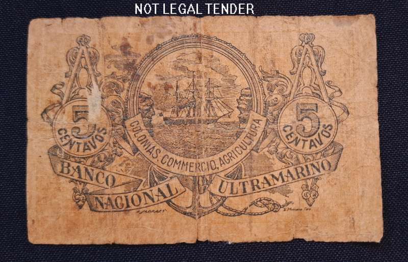 Angola Banco Nacional Ultramarino 5 Centavos 1918                 N11