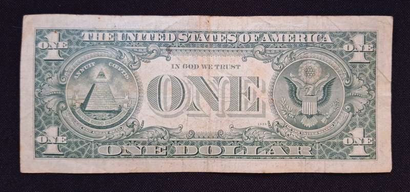 1969 A Series United States Of America One Dollar Banknote                          N12c