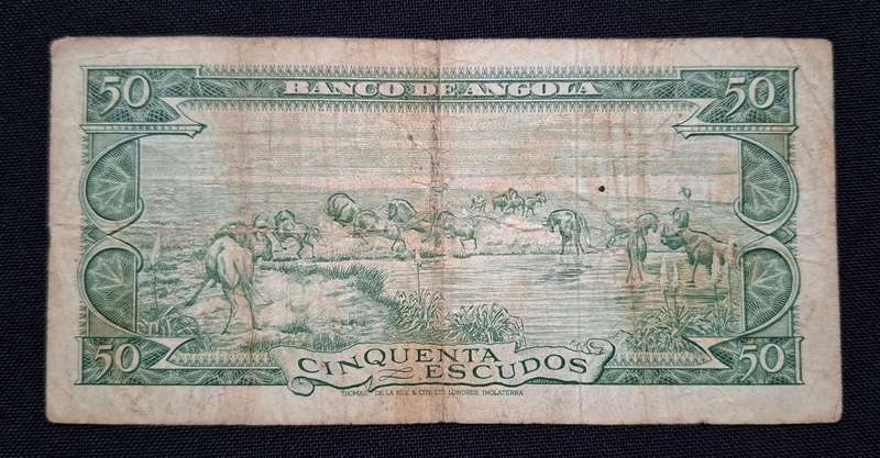 ANGOLA PORTUGAL 50 ESCUDOS 1956                  N13