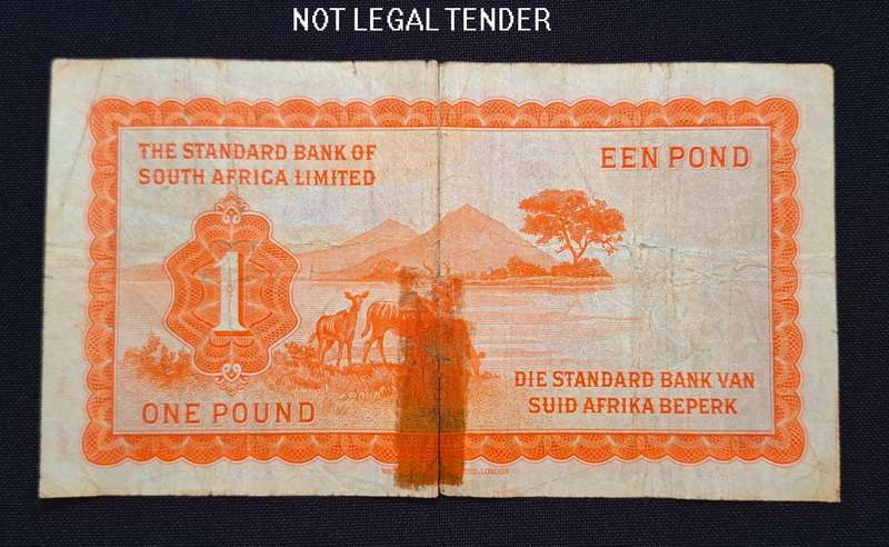 One Pound - The Standard Bank of South Africa Limited 1959  WINDHOEK    **** Rare ****          NN2