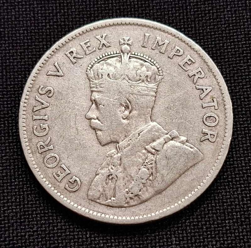 1925 Union of South Africa Two and a Half Shillings   ** SCARCE **      T4a