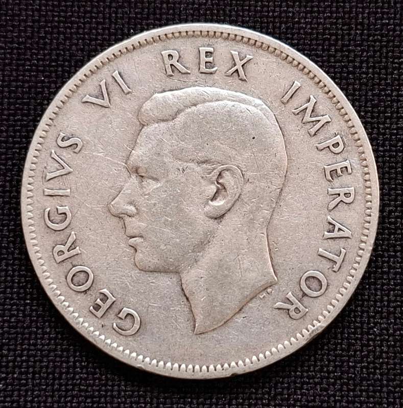 1944 Union of South Africa Two and a Half Shillings                T20