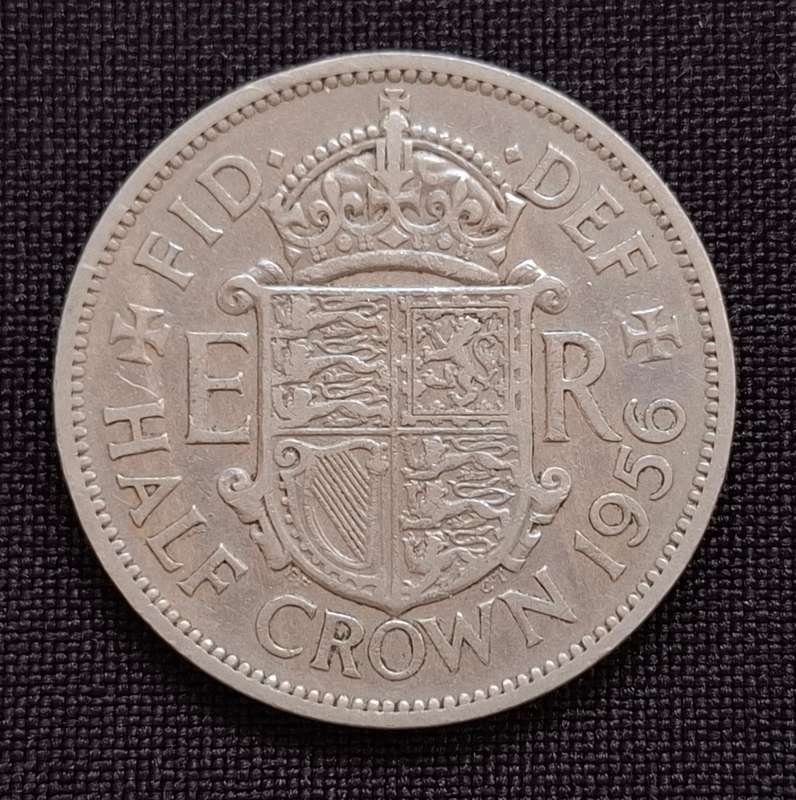1956 Great Britain Half Crown              T25