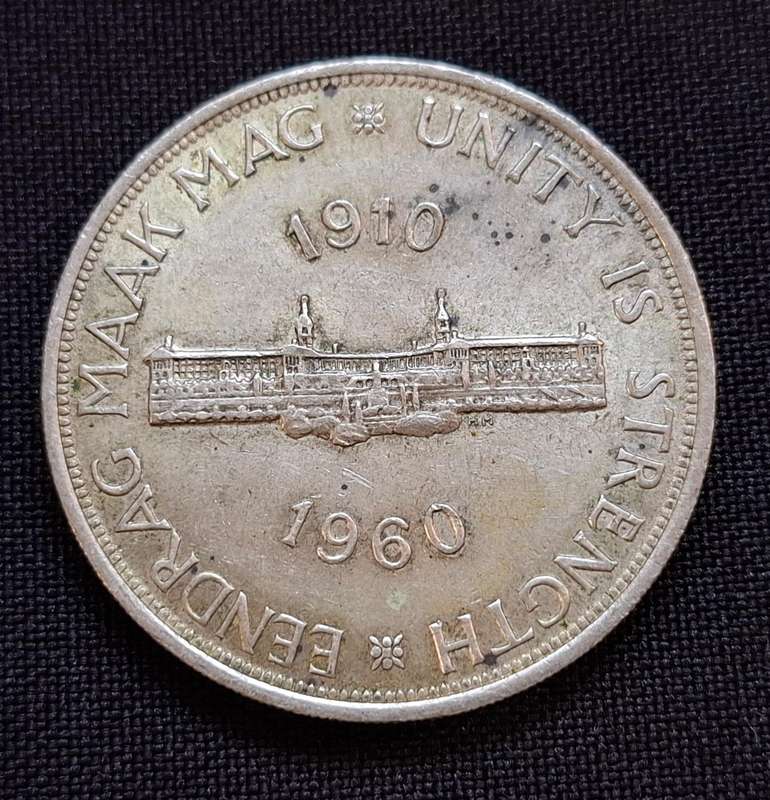 1960 Union Of SA Crown / 5 Shillings                    T36
