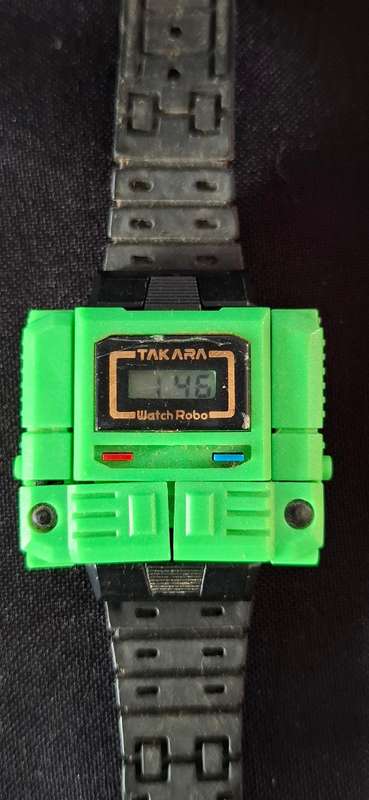 Takara Watch  1980's  Vintage Robot Transformers  ***RARE *** RARE ***  WORKING  *  See Description