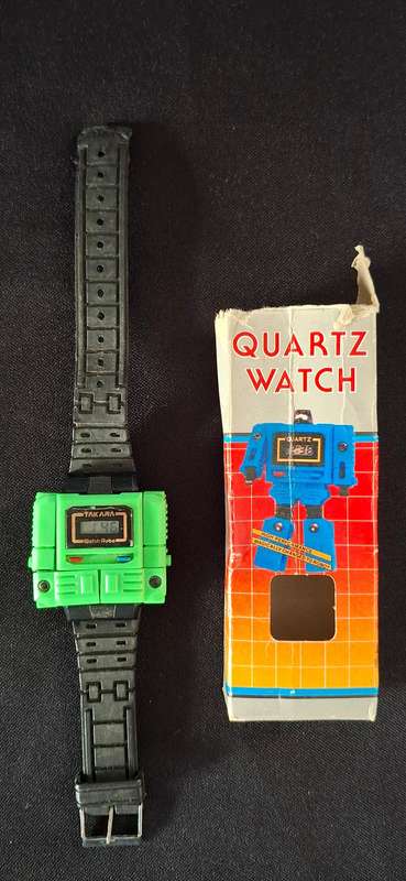 Takara Watch  1980's  Vintage Robot Transformers  ***RARE *** RARE ***  WORKING  *  See Description