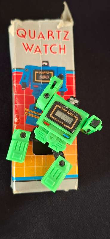 Takara Watch  1980's  Vintage Robot Transformers  ***RARE *** RARE ***  WORKING  *  See Description
