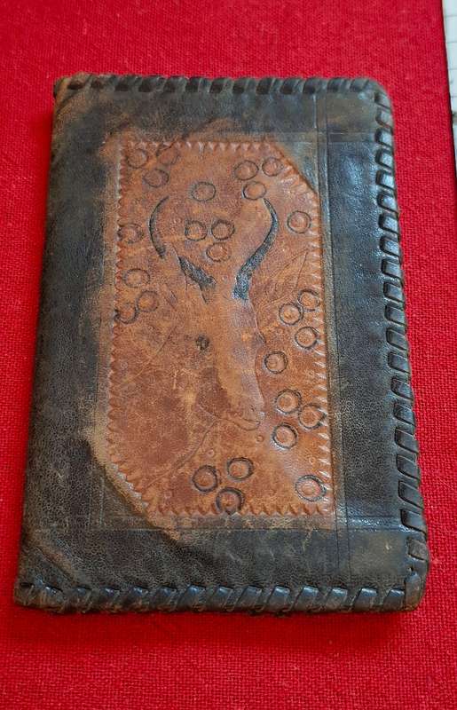 Leather Wallet Made By " BENKRUNO-KUNS-DIENS " Calitzdorp ( Inscription 1946 )