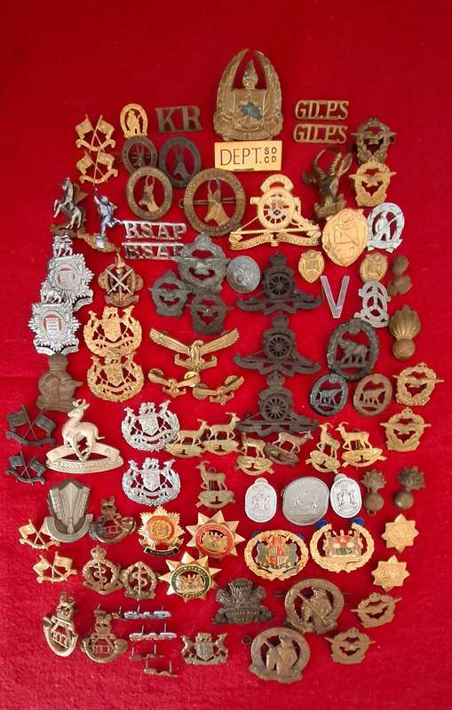 MIX Lot Of MILITARY BADGES  -- ONE Bid For The Lot All Lugs and Pins Intact ( 92 Badges In Total )
