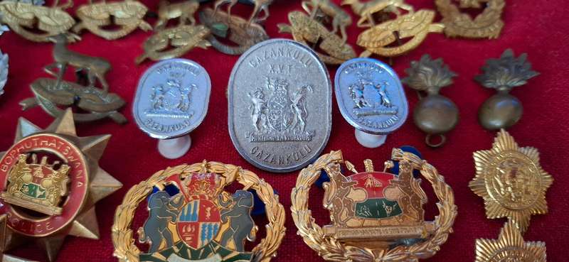 MIX Lot Of MILITARY BADGES  -- ONE Bid For The Lot All Lugs and Pins Intact ( 92 Badges In Total )