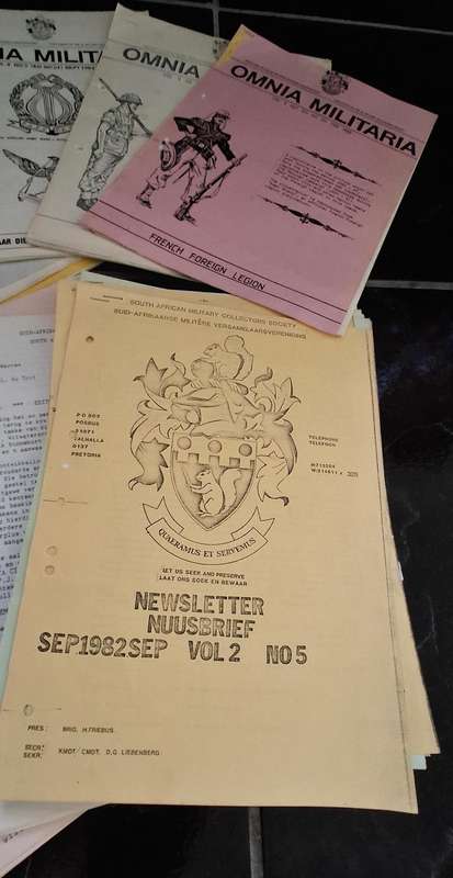 The South Africa Military Collectors Society  Lot   ( One Bid For The Lot )