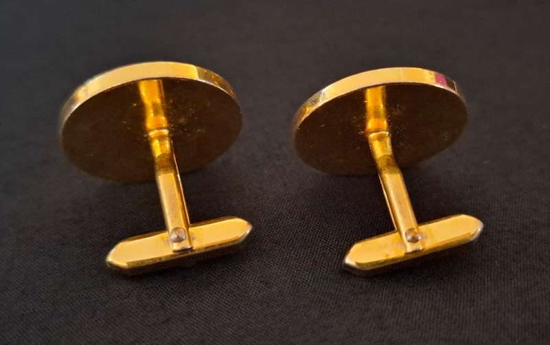 Vintage Napoleon III Empereur  Coin Cufflinks                  E24