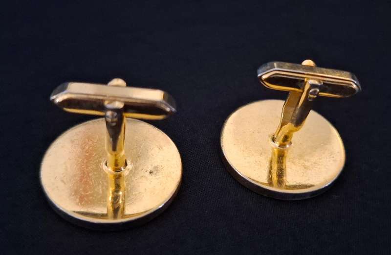 Vintage Napoleon III Empereur  Coin Cufflinks                  E24