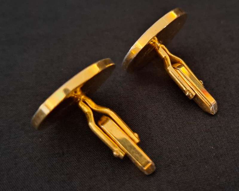 Vintage Napoleon III Empereur  Coin Cufflinks                  E24