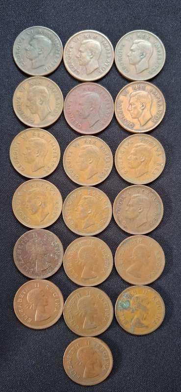 Union Of South Africa Penny Lot       ------------- One Bid For The Lot --------------  E36
