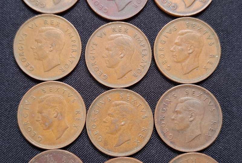 Union Of South Africa Penny Lot       ------------- One Bid For The Lot --------------  E36
