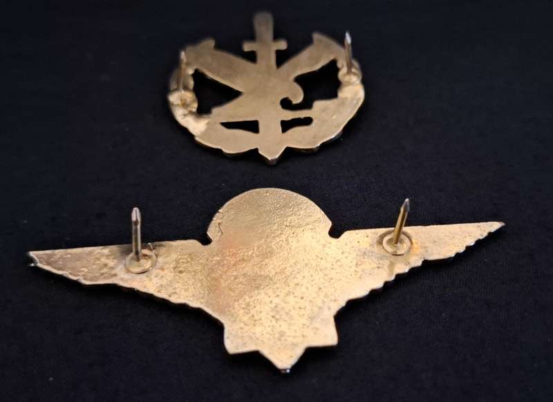 South African Police Special Task Force Operators Badge + Parachute Wings Badge Combo    E38