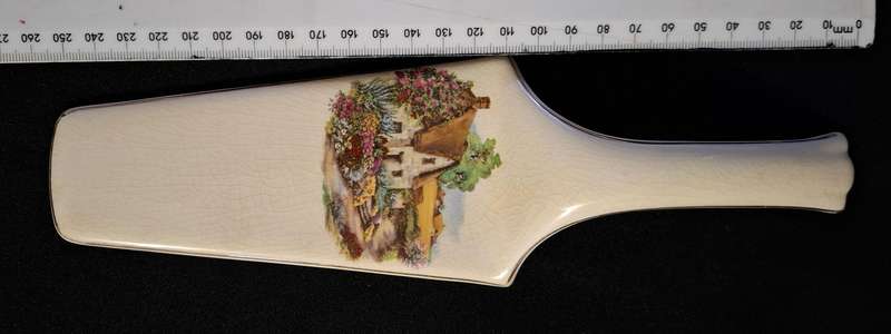 Lord Nelson Ware Elijah Cotton Square Cake Plate + Server  1950's