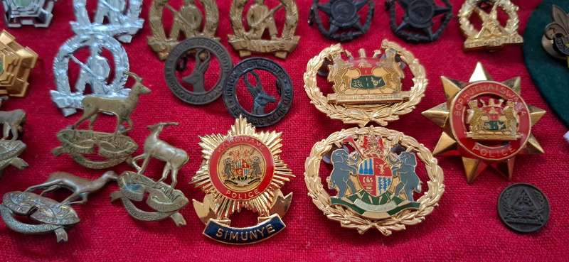 MIX LOT OF MILITARY BADGES  ------ ( 125 Badges ) Pins And Lugs Intact