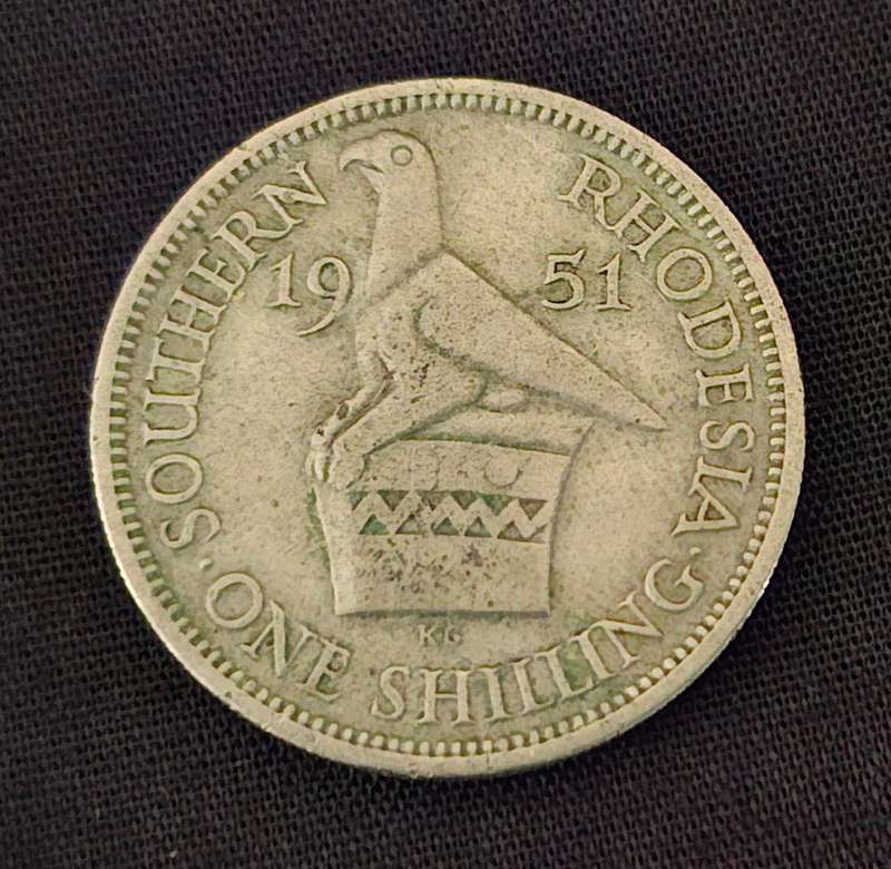 1951 Southern Rhodesia One Shilling          E43