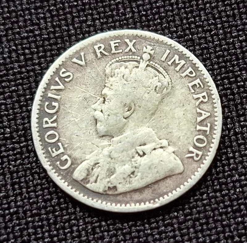 1923 Union Of South Africa  /  Zuid Afrika Three pence ** RARE DATE **           E49