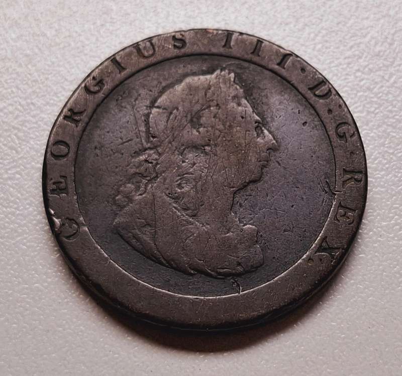 1797 Great Britain Cartwheel 1 Penny                     E54