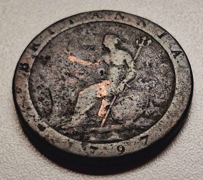 1797 Great Britain Cartwheel 1 Penny                E57