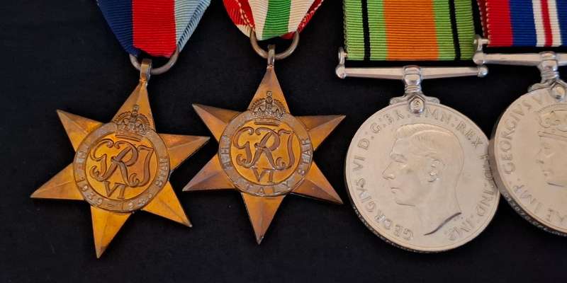 WW2  Territorial Efficiency Medal Group Full Sized And Miniature 7013078 CPL. GOVER C.W R.INNIS.FUS.