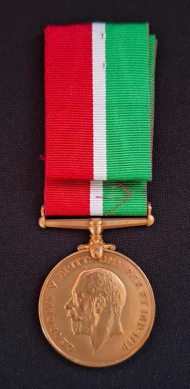 WW1  ---  For War Service - MERCANTILE MARINE 1914 - 1918 Medal F. Mc LACHLAN   ---- Full Size ----