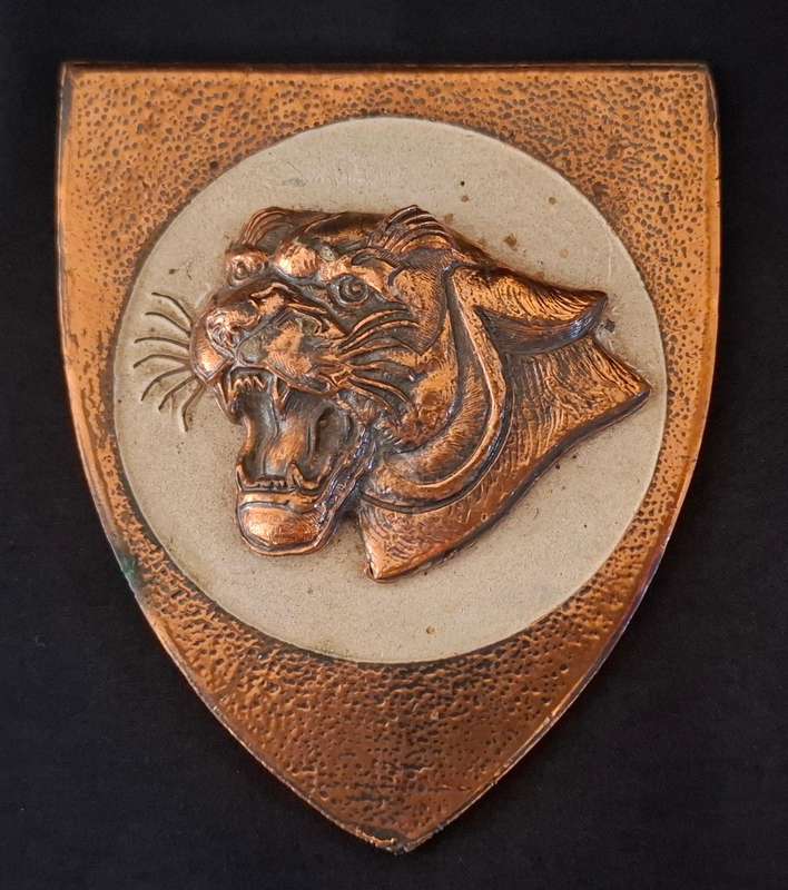 SAAF 19 SQUADRON BRASS BADGE  ( WITH RAISED EMBLEM )       ""STUNNING""   Weight 171,6 g       E72