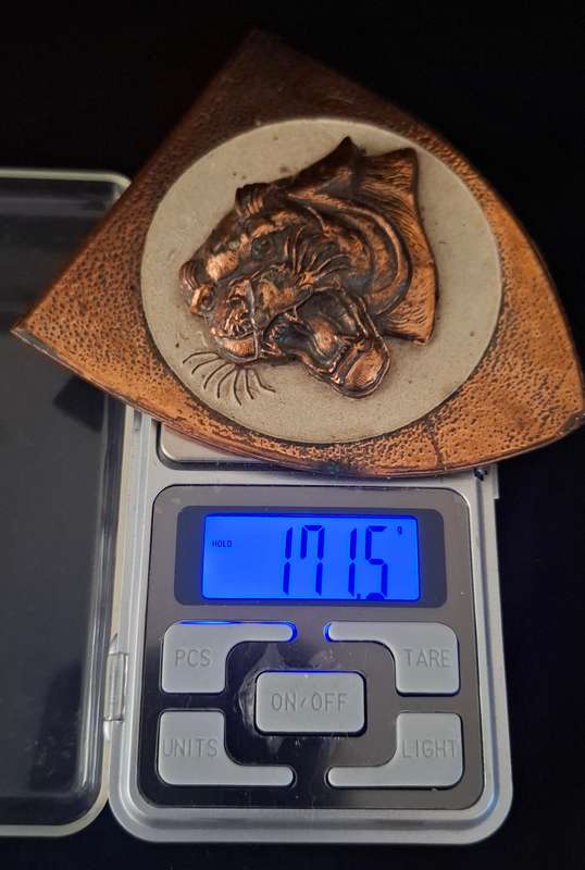 SAAF 19 SQUADRON BRASS BADGE  ( WITH RAISED EMBLEM )       ""STUNNING""   Weight 171,6 g       E72