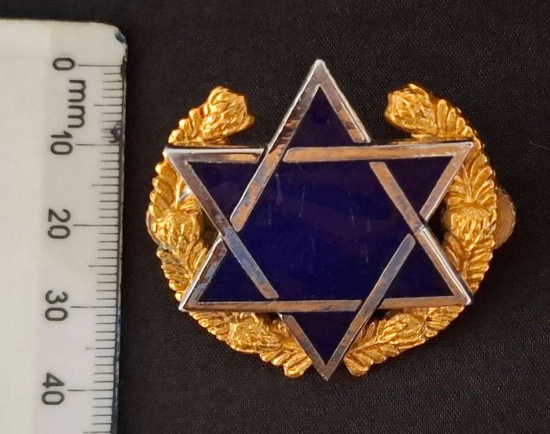 South Africa SADF Jewish Hebrew Rabbi Chaplains Cap Badge           E75