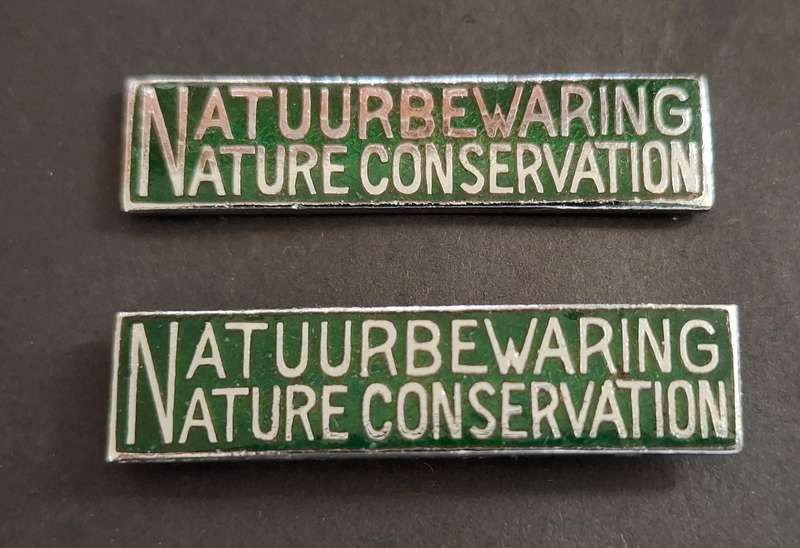 NATURE CONSERVATION NATUUR BEWARING LAPEL BADGES  ( Size: 40 x 10mm )      E84