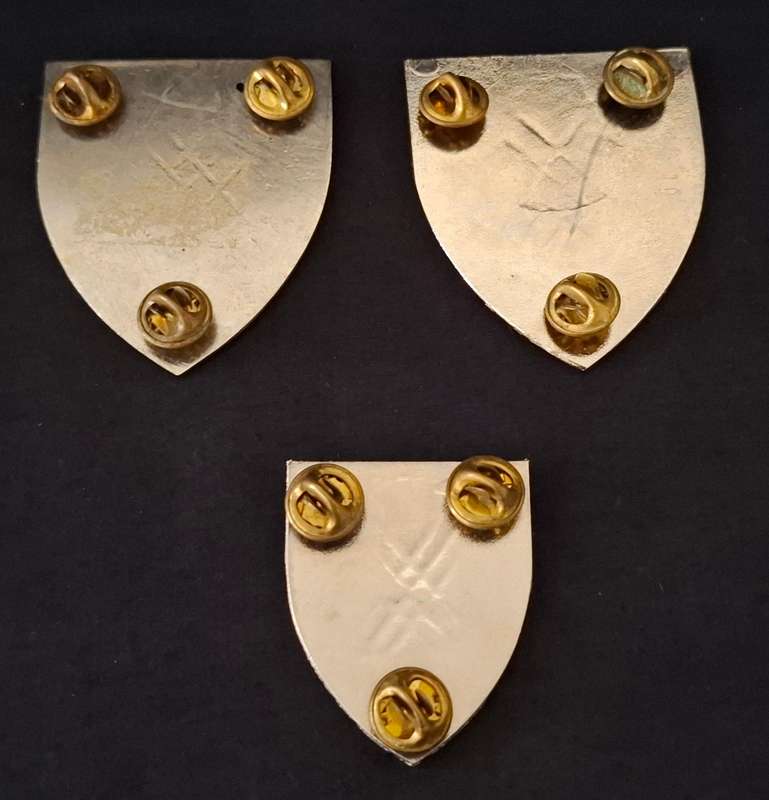 SADF 32 Battalion Shoulder Flash Pair + Pocket Flash  -- 1980 --    ( GOLD ARROWS )             E90