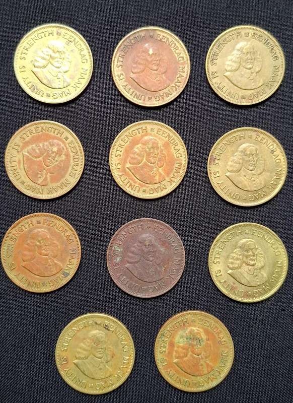 RSA ONE CENT ( First Decimal ) LOT -------- One Bid For The Lot Of 11 Coins --------       ( D )