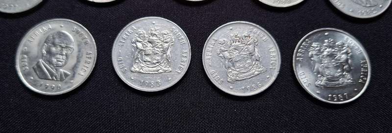 RSA One RAND LOT   ( Nickle )   ----------  ONE BID FOR THE LOT OF 24 COINS