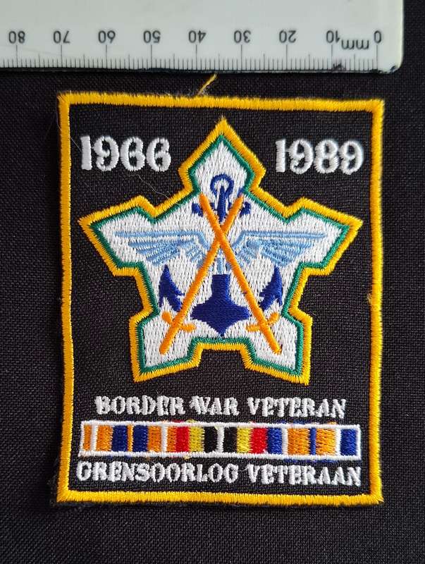 Border War 1966 - 1989 Veteran Embroidered Patch Badge                 W6