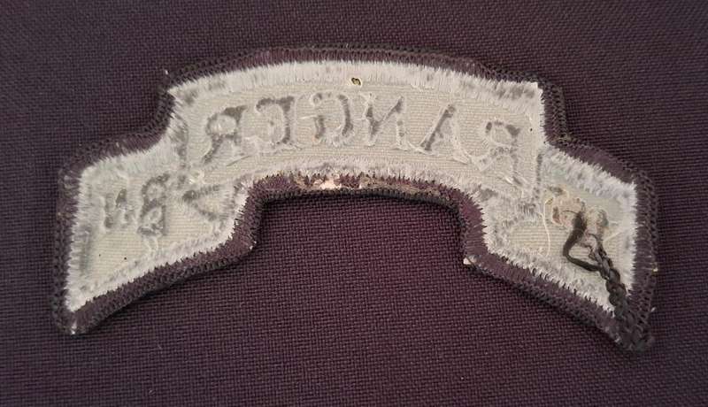 US ARMY 1ST RANGER BATTALION SCROLL PATCH                         W8