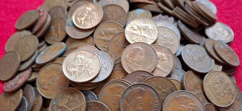 RSA TWO CENT LOT -------------1KG MIX DATES ---------------One Bid For The Lot         (A)