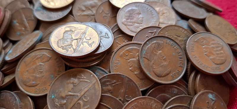 RSA TWO CENT LOT -------------1KG MIX DATES ---------------One Bid For The Lot         (A)