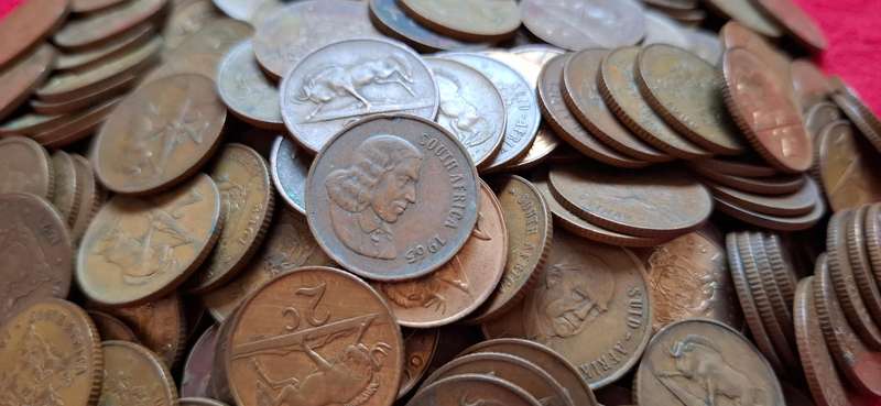 RSA TWO CENT LOT -------------1KG MIX DATES ---------------One Bid For The Lot         (B)