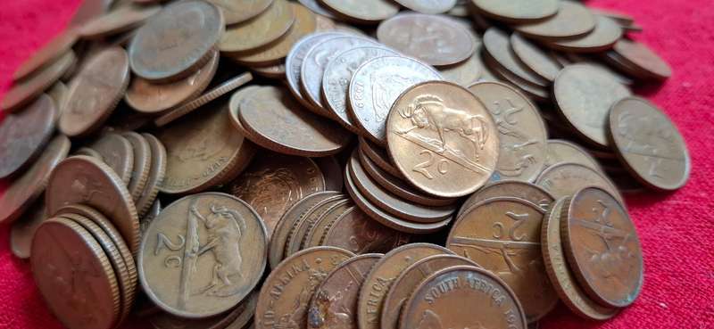 RSA TWO CENT LOT -------------1KG MIX DATES ---------------One Bid For The Lot         (B)