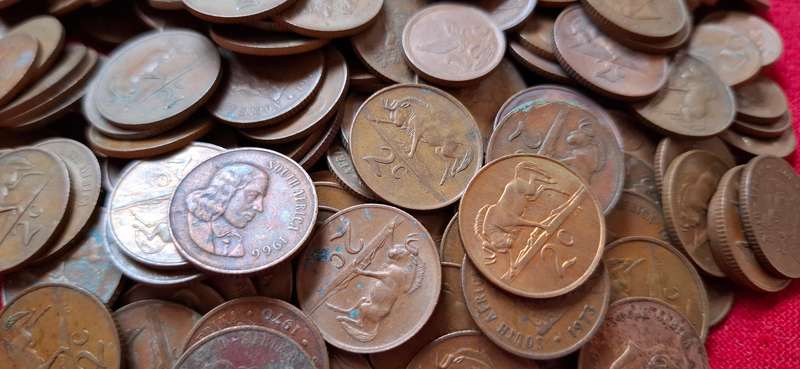 RSA TWO CENT LOT -------------1KG MIX DATES ---------------One Bid For The Lot         (C)
